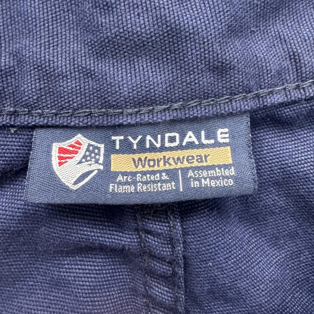 Tyndale K215T Flame Resistant Cargo Pants Mens 44x32 Navy Blue FR Workwear